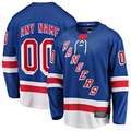 Elroe Custom NY.Rangers Blue Home Breakaway Jerseys