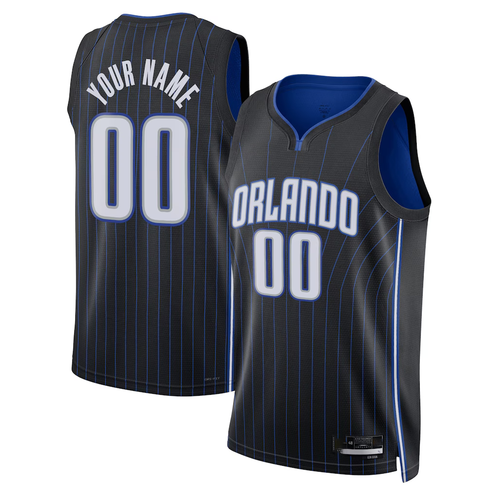 Elroe Custom O.Magic Black Swingman Jerseys - Icon Edition