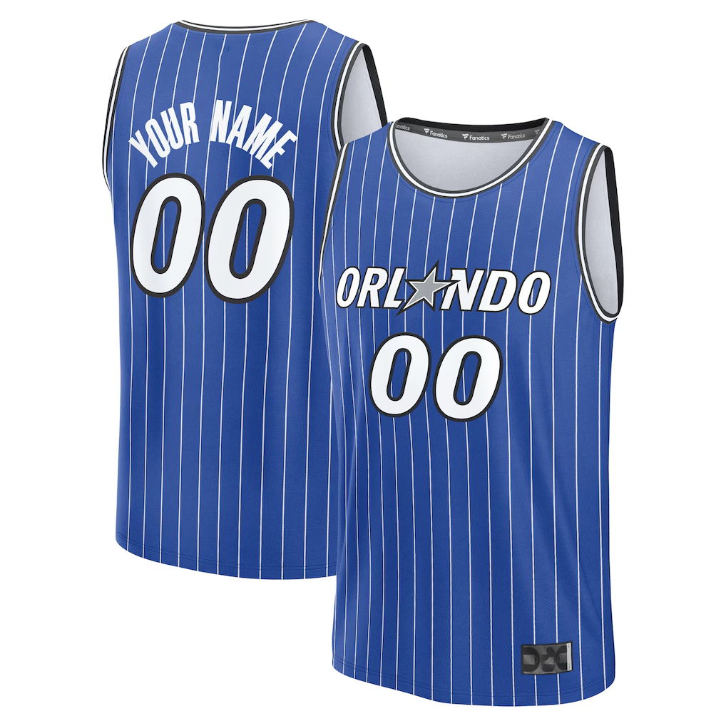 Elroe Custom O.Magic Blue Fast Break Replica Jerseys - Icon Edition
