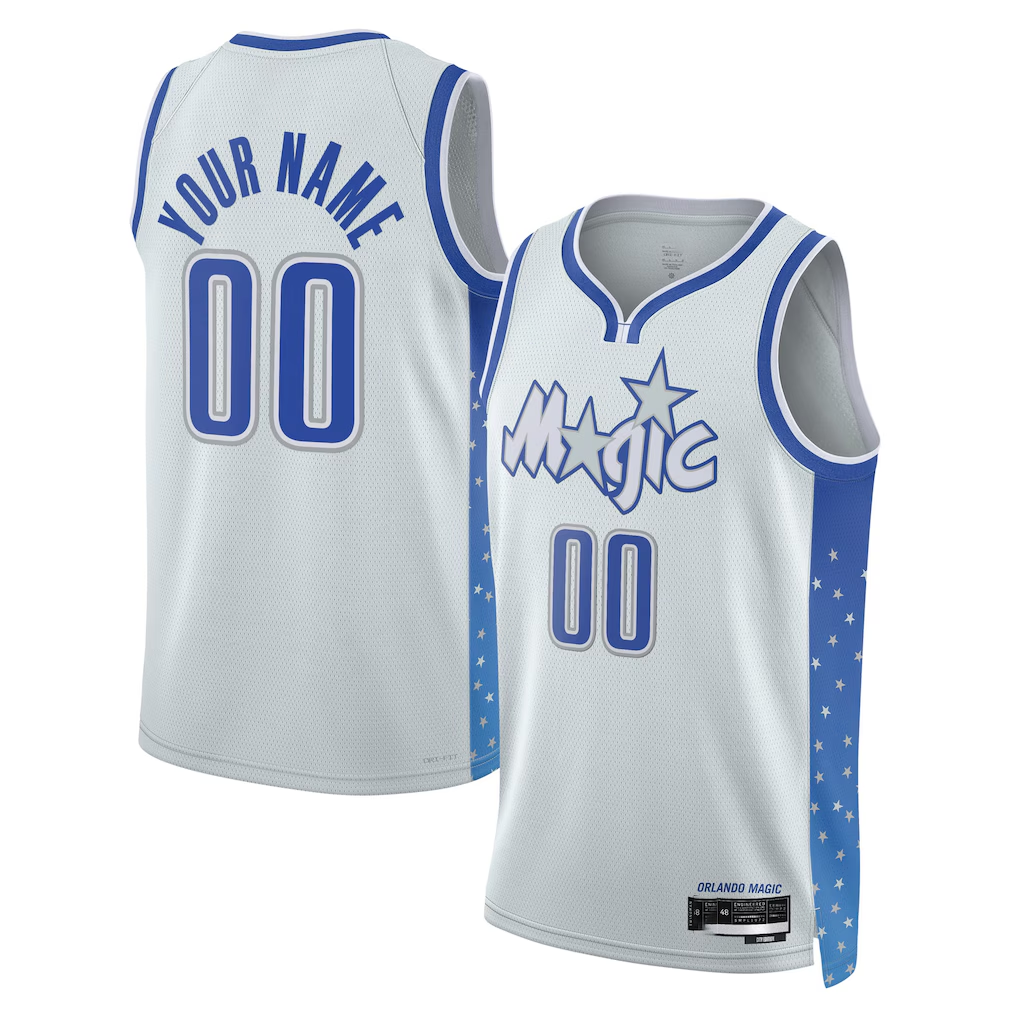 Elroe Custom O.Magic Silver 2025-26 City Edition Swingman Jerseys