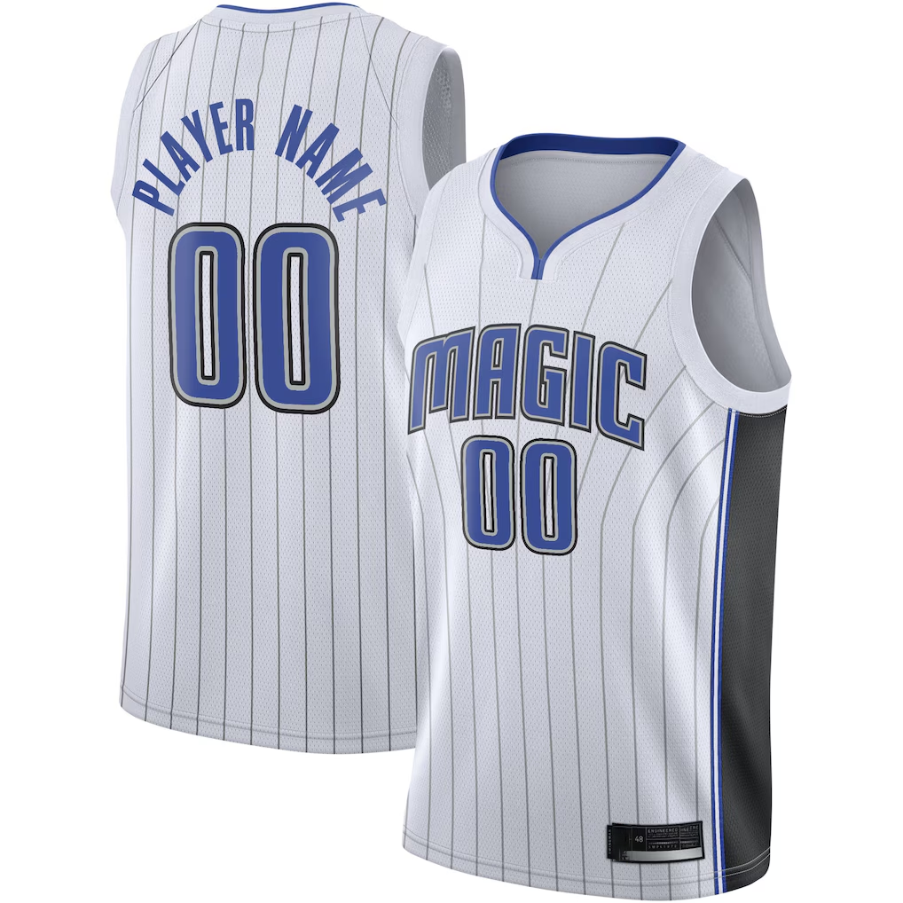 Elroe Custom O.Magic White 2020-21 Swingman Jerseys - Association Edition