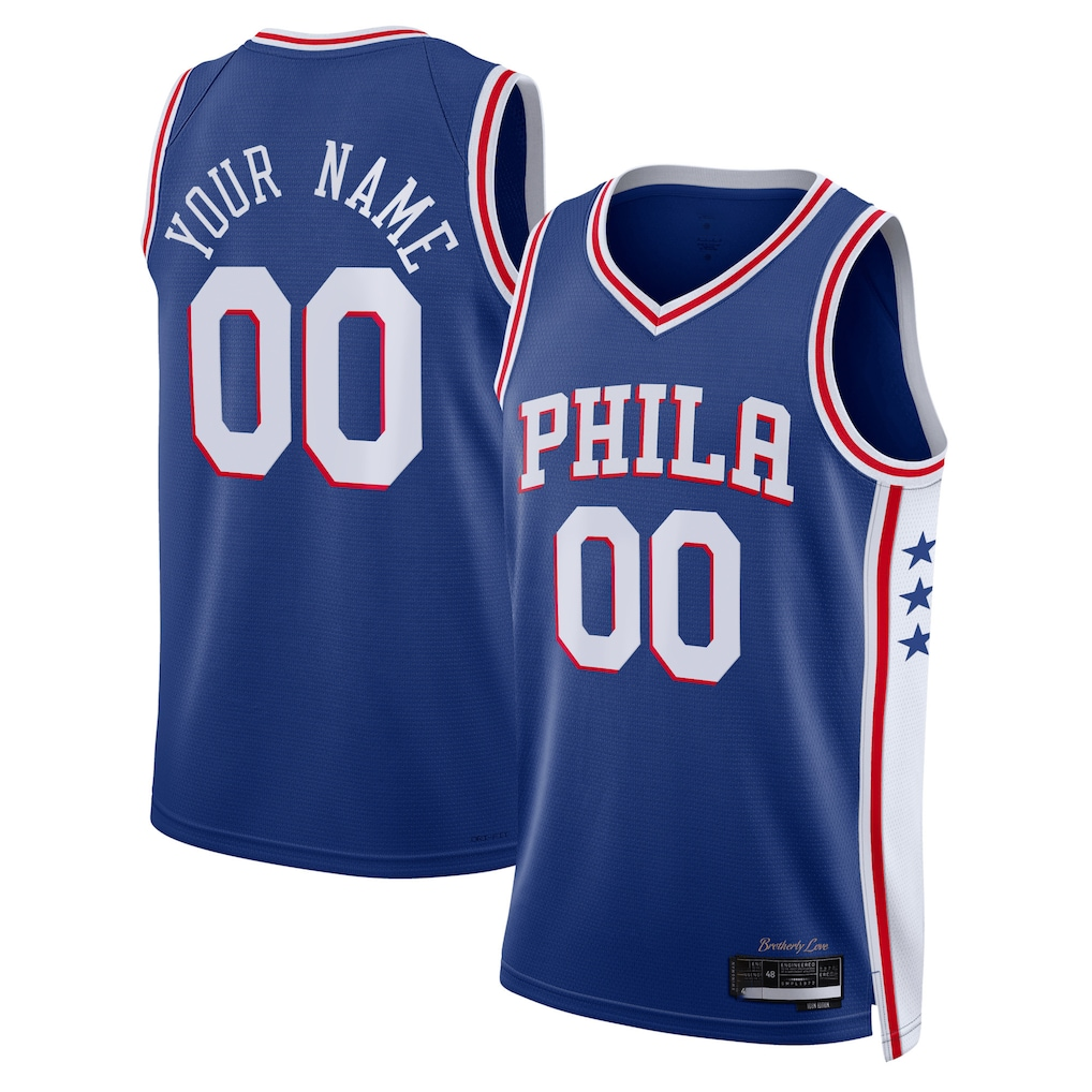Elroe Custom P.76ers Royal 2022-23 Swingman Jerseys - Icon Edition