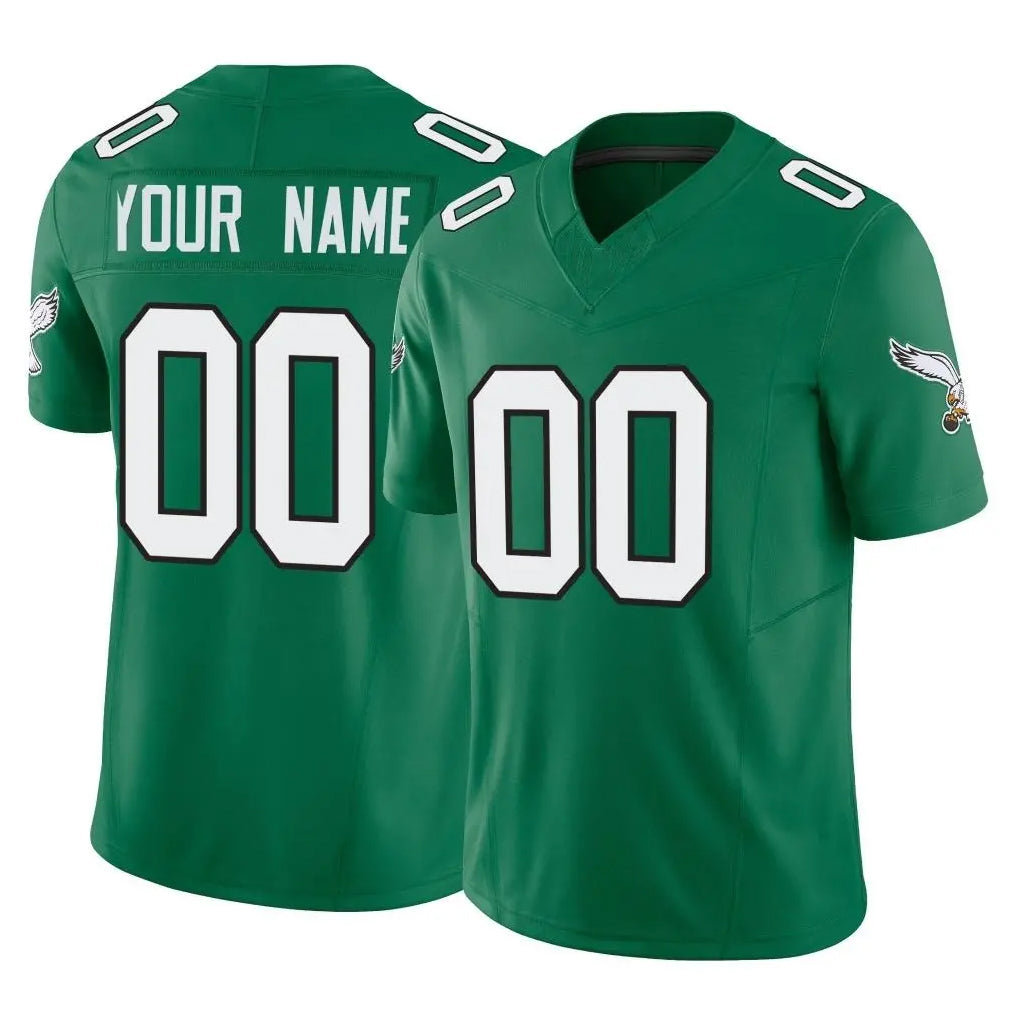 Elroe Custom P.Eagles Green Kelly Alternate Vapor F.U.S.E. Home Game Any Name & Numbers Stitched Jerseys