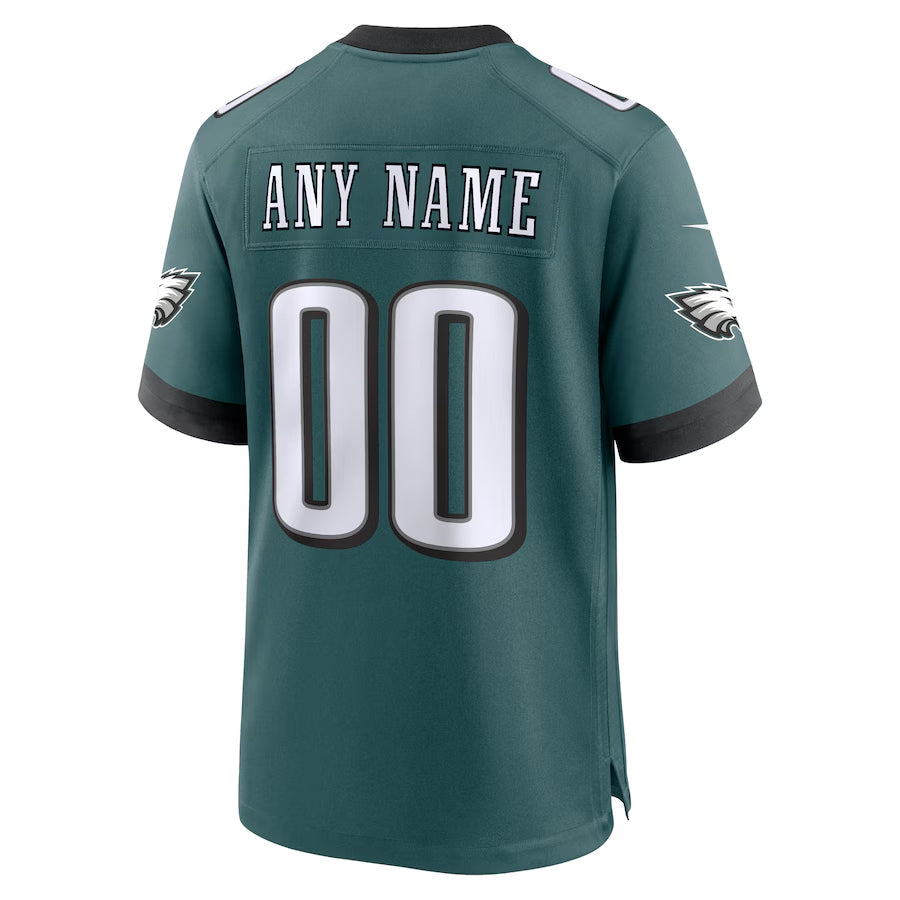 Elroe Custom P.Eagles Midnight Green Stitched Home Game Stitched Jerseys
