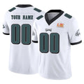 Elroe Custom P.Eagles White Limited Vapor F.U.S.E. Super Bowl LIX Home Game Any Name & Numbers Stitched Jerseys