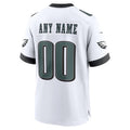 Elroe Custom P.Eagles White Stitched Home Game Stitched Jerseys