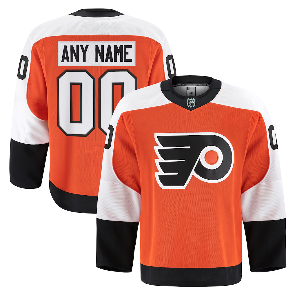 Elroe Custom P.Flyers Orange Home Authentic Pro Jerseys