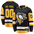 Elroe Custom P.Penguins Black Home Breakaway Jerseys