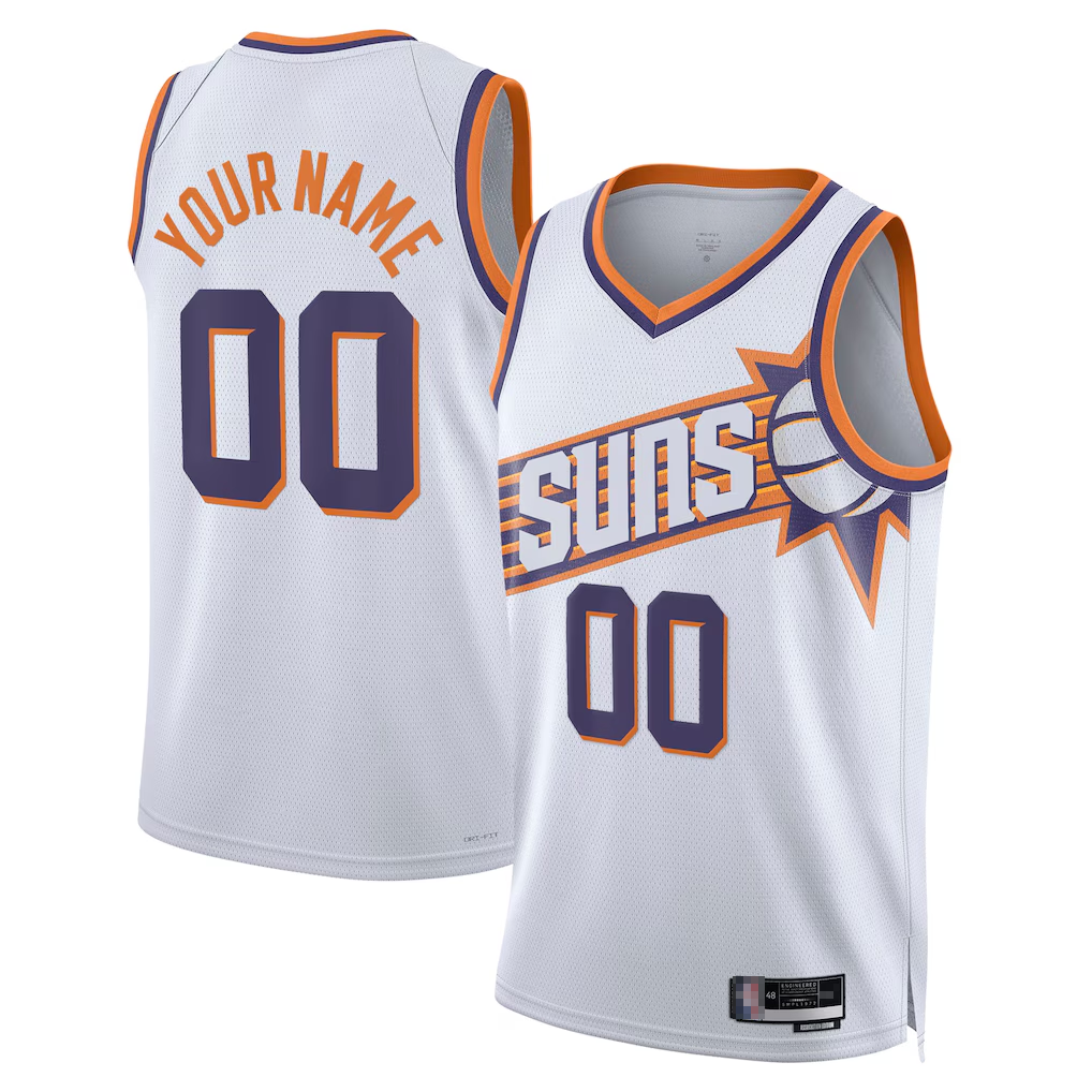 Elroe Custom P.Suns White Swingman Jerseys - Association Edition