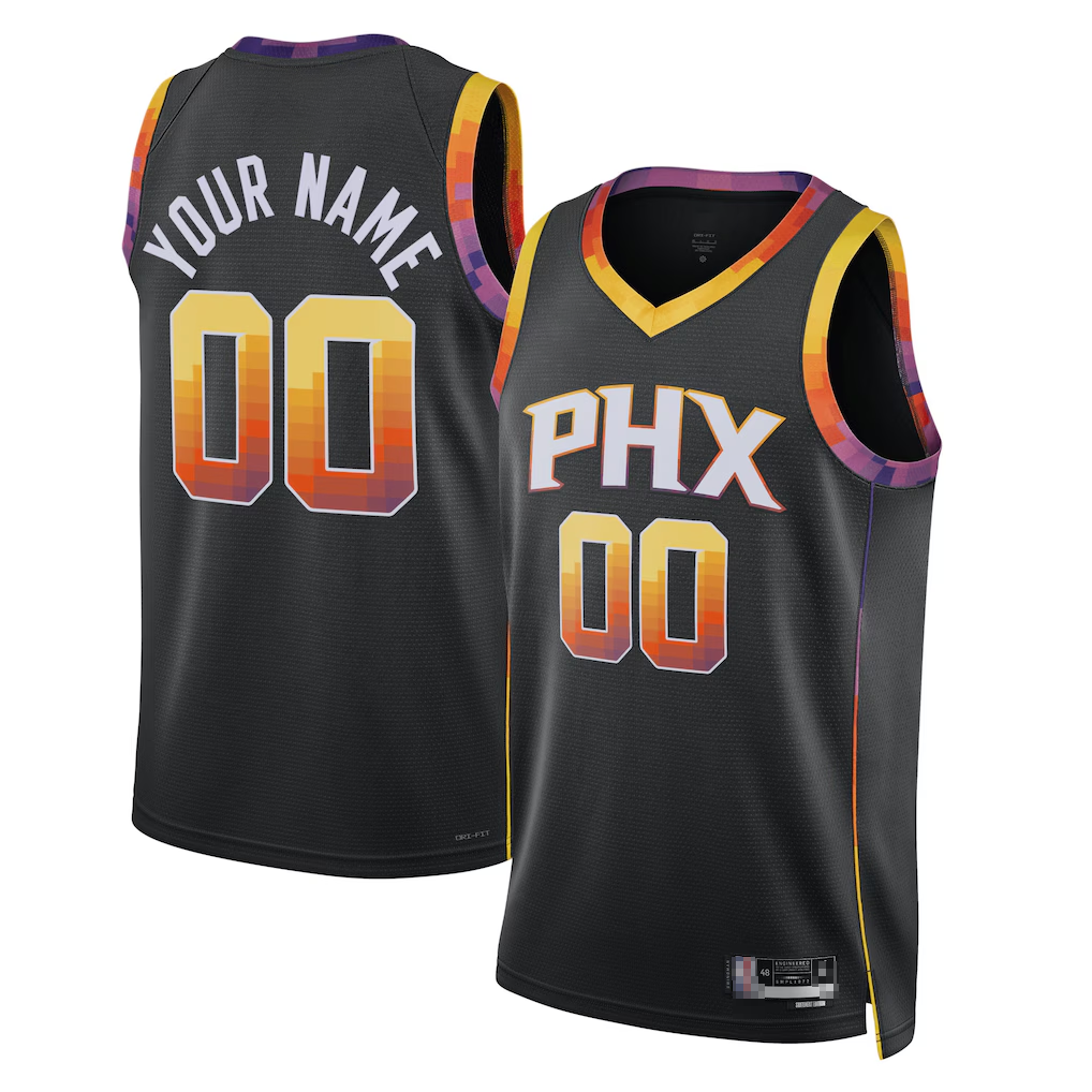 Elroe Custom P.Sunss Black 2022-2023 Swingman Jerseys - Statement Edition