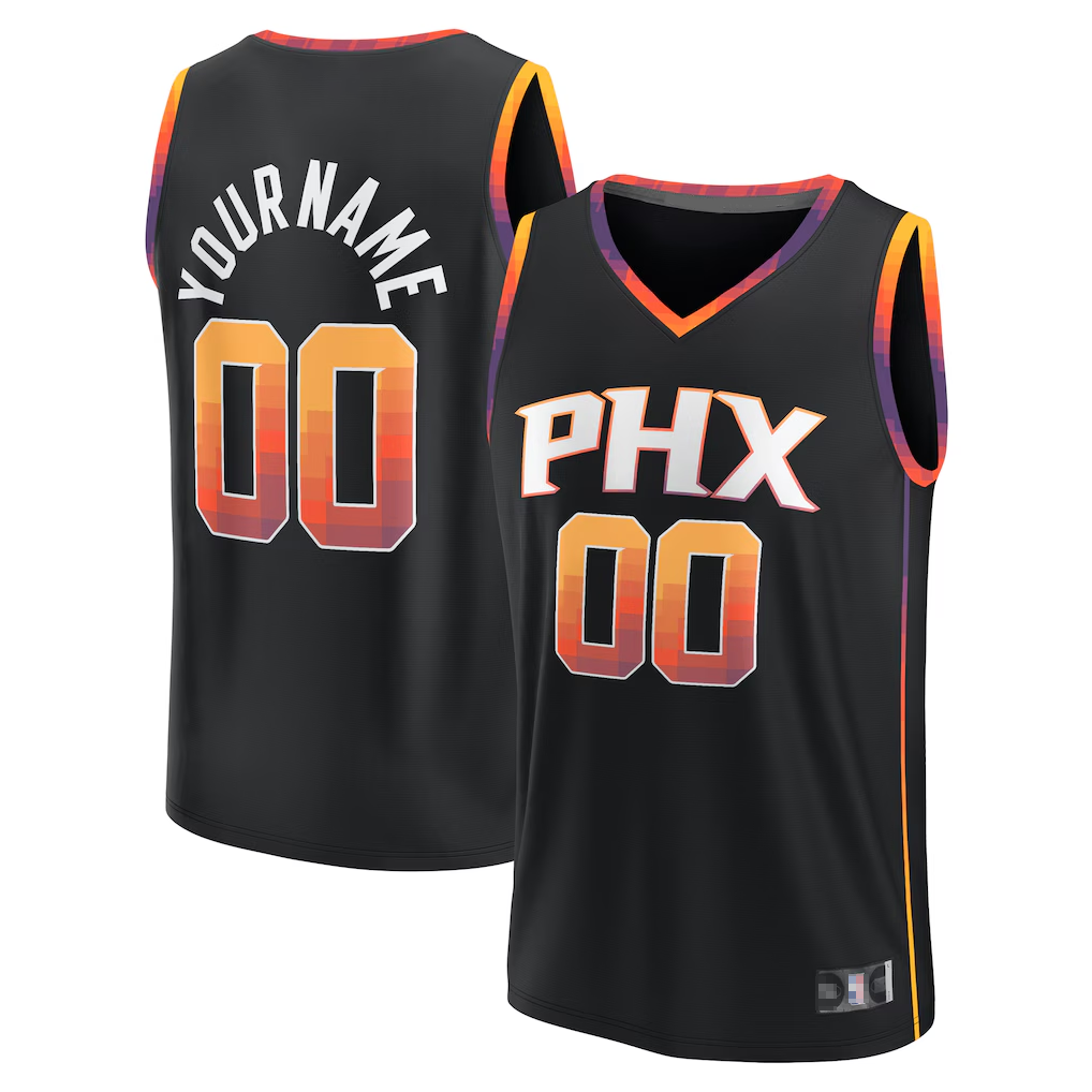 Elroe Custom P.Sunss Fanatics Black Fast Break Replica Jerseys - Statement Edition