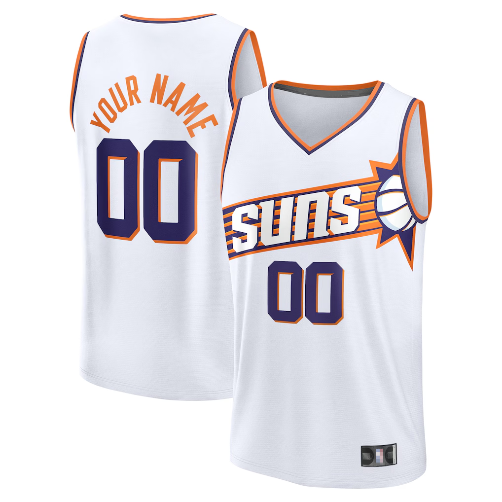Elroe Custom P.Sunss Fanatics White Fast Break Jerseys - Association Edition