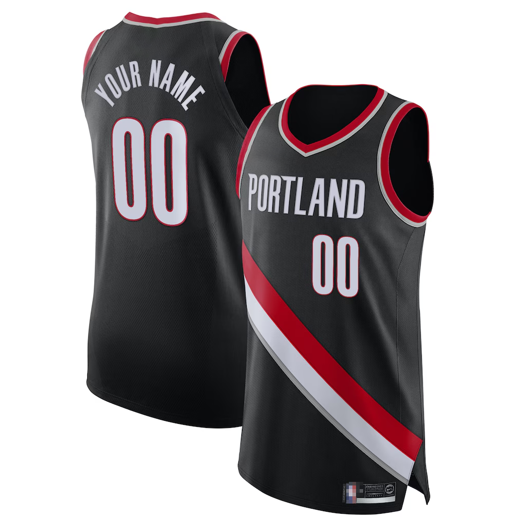 Elroe Custom PT.Blazers Black 2020-2021 Authentic Jerseys - Icon Edition