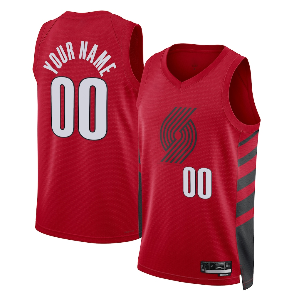 Elroe Custom PT.Blazers Red 2022-2023 Swingman Jerseys - Statement Edition