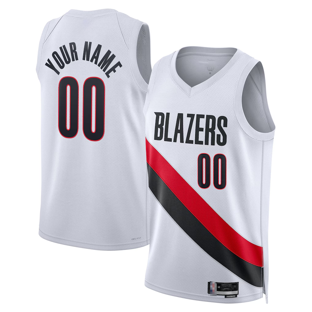 Elroe Custom PT.Blazers White Swingman Jerseys - Association Edition