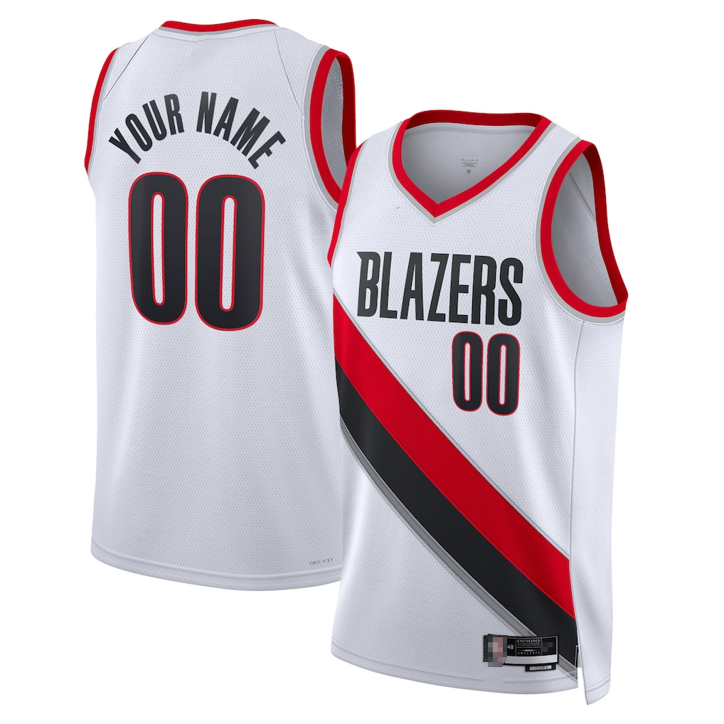 Elroe Custom PT.Blazers White Swingman Jerseys - Association Edition