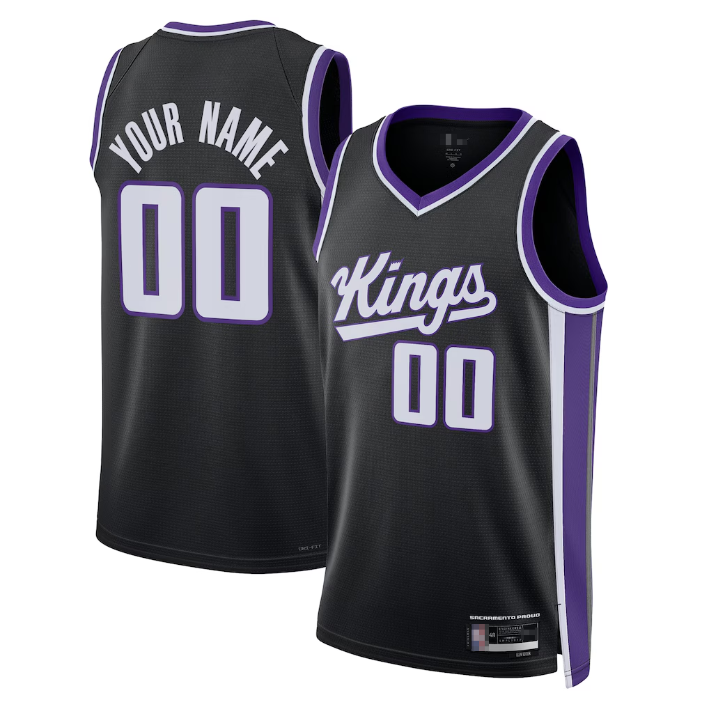 Elroe Custom S.Kings Black Swingman Jerseys - Icon Edition