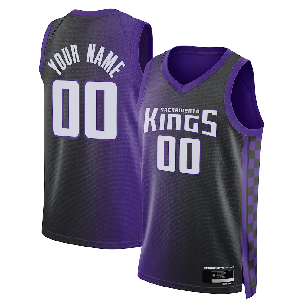 Elroe Custom S.Kings Purple Swingman Jerseys - Statement Edition
