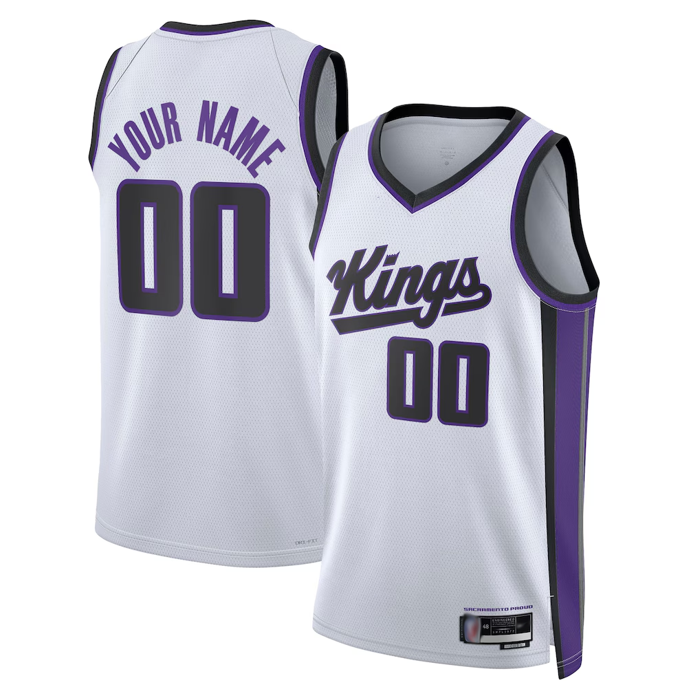 Elroe Custom S.Kings White Swingman Jerseys - Association Edition
