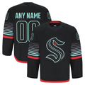 Elroe Custom S.Kraken Black Alternate Authentic Pro Jerseys