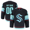 Elroe Custom S.Kraken Navy Home Authentic Pro Jerseys