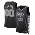 Elroe Custom SA.Spurs Black 2022-2023 Swingman Jerseys - Statement Edition