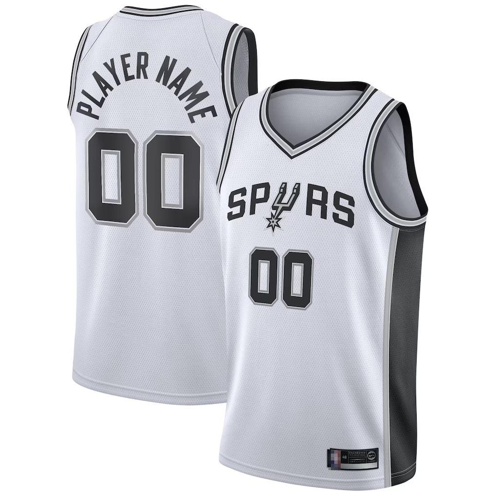 Elroe Custom SA.Spurs White 2020-2021 Swingman Jerseys - Association Edition