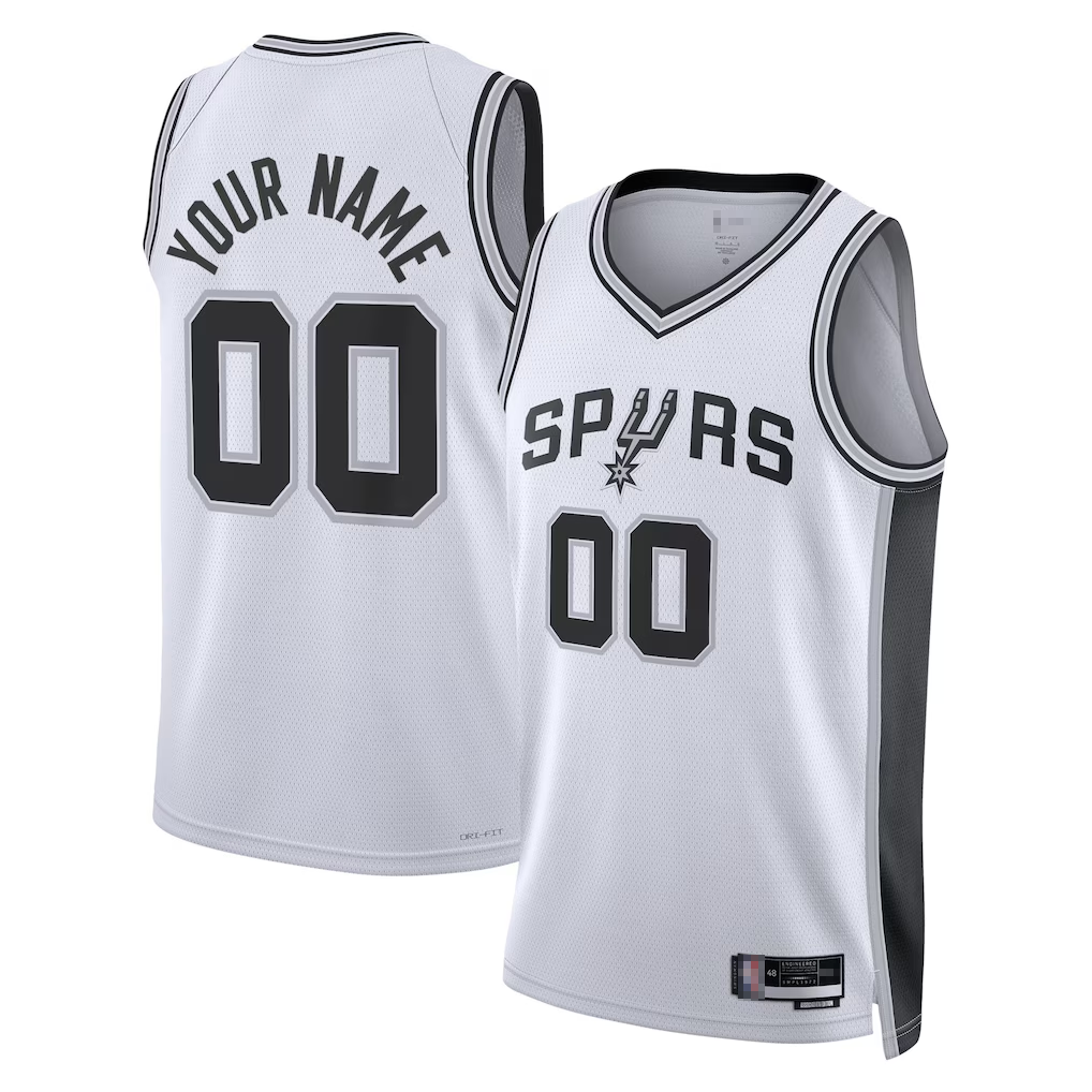 Elroe Custom SA.Spurs White Swingman Jerseys - Association Edition