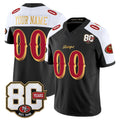 Elroe Custom SF.49ers Black-White Limited 80th Rivalries Collection Home Game Any Name & Numbers Stitched Jerseys