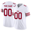Elroe Custom SF.49ers White Limited Vapor F.U.S.E. Home Game Any Name & Numbers Stitched Jerseys