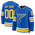 Elroe Custom St.L.Blues Blue Home Premium Jerseys