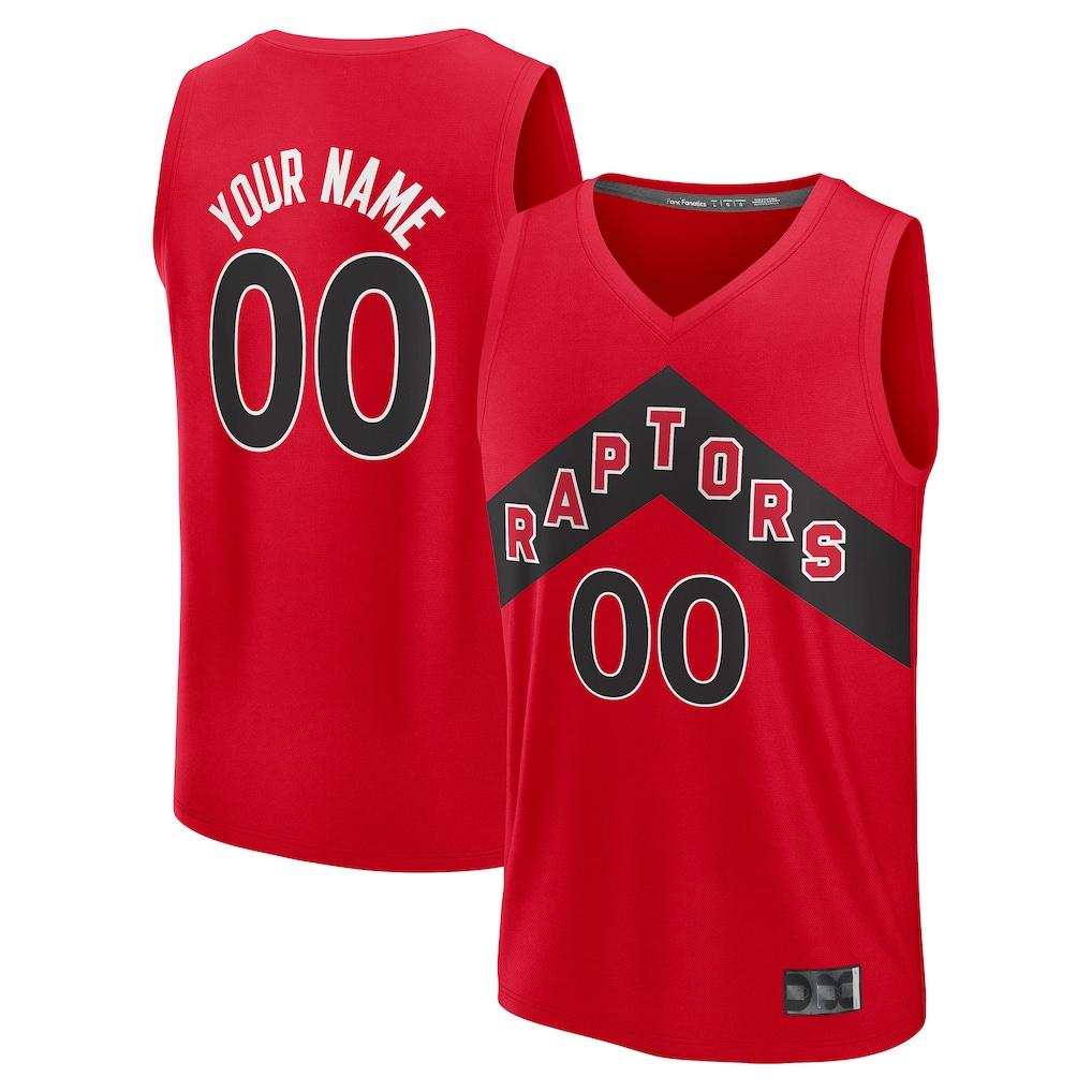 Elroe Custom T.Raptors Red Fast Break Jerseys - Icon Edition