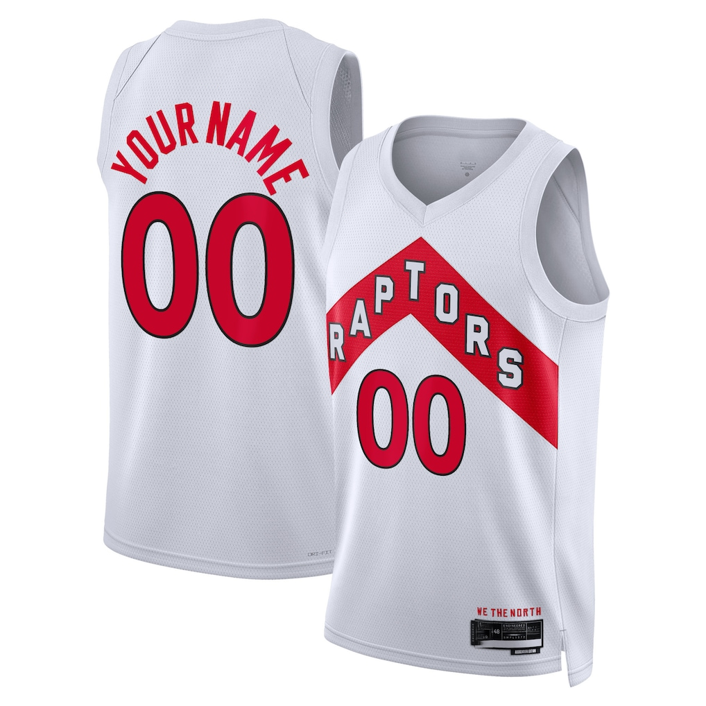 Elroe Custom T.Raptors White Swingman Jerseys - Association Edition