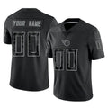 Elroe Custom T.Titans Black Limited Reflective Home Game Any Name & Numbers Stitched Jerseys