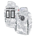 Elroe Custom T.Titans Camo Arctic Salute to Service Pullover Hoodies Home Game Any Name & Numbers Stitched Jerseys