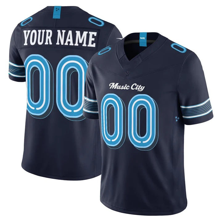 Elroe Custom T.Titans Navy 2026 Rivalries Vapor Limited Jersey - All Stitched