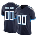 Elroe Custom T.Titans Navy Limited Vapor F.U.S.E. Home Game Any Name & Numbers Stitched Jerseys