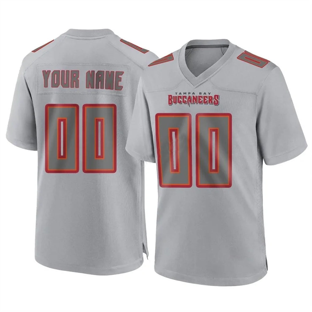 Elroe Custom TB.Buccaneers Gray Atmosphere Fashion Home Game Any Name & Numbers Stitched Jerseys
