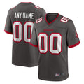 Elroe Custom TB.Buccaneers Pewter Home Game Stitched Jerseys