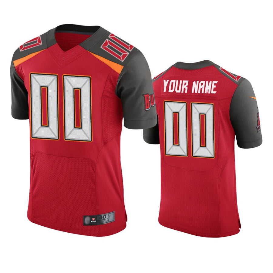 Elroe Custom TB.Buccaneers Red Game Stitched Jerseys