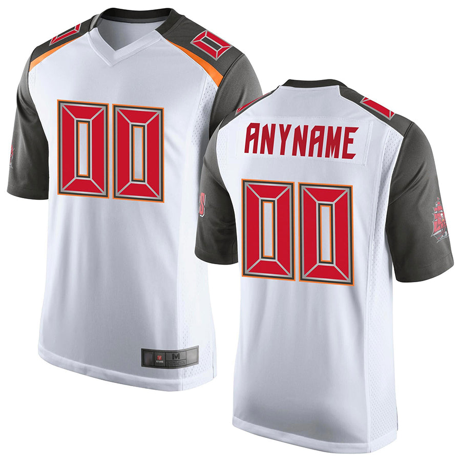 Elroe Custom TB.Buccaneers White Game Stitched Jerseys
