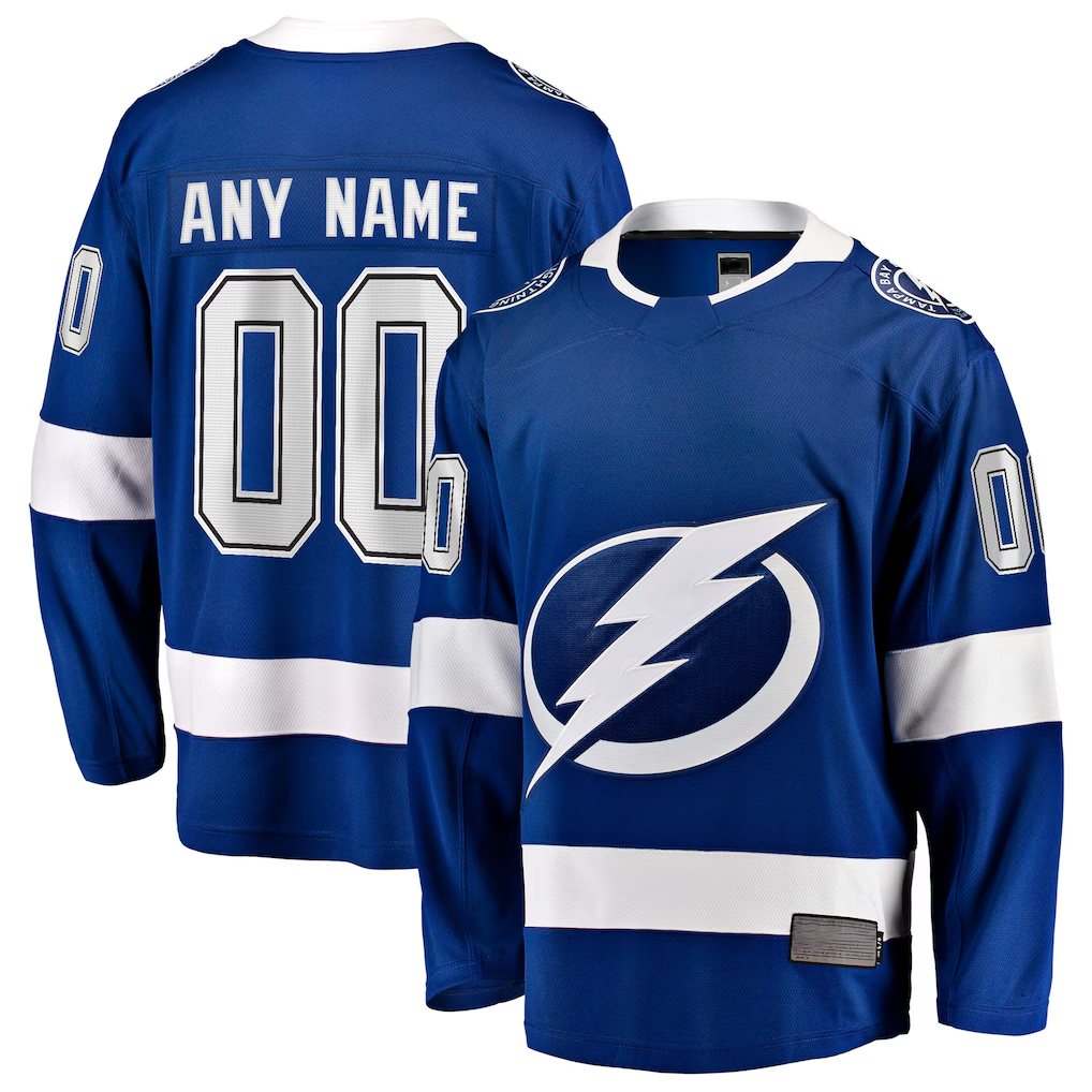 Elroe Custom TB.Lightning Blue Home Breakaway Jerseys
