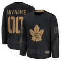 Elroe Custom T.Maple Leafs Black 2024 Military Appreciation Practice Jerseys