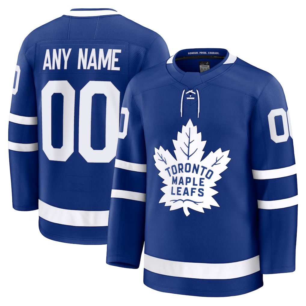 Elroe Custom T.Maple Leafs Blue Home Premium Jerseys