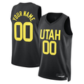 Elroe Custom U.Jazz Black 2022-2023 Swingman Jerseys- Statement Edition