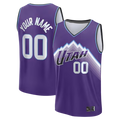 Elroe Custom U.Jazz Fanatics Purple Fast Break Replica Custom Jerseys - Icon Edition