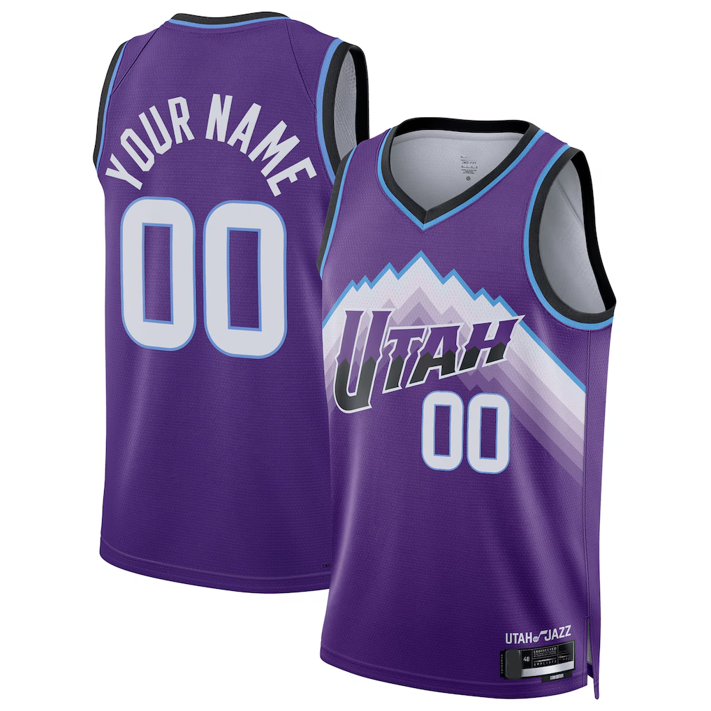 Elroe Custom U.Jazz Purple Swingman Jerseys - Icon Edition