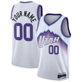 Elroe Custom U.Jazz White Swingman Jerseys - Association Edition