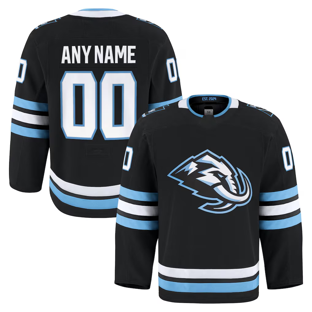 Elroe Custom U.Mammoth Black Home Authentic Pro Jerseys