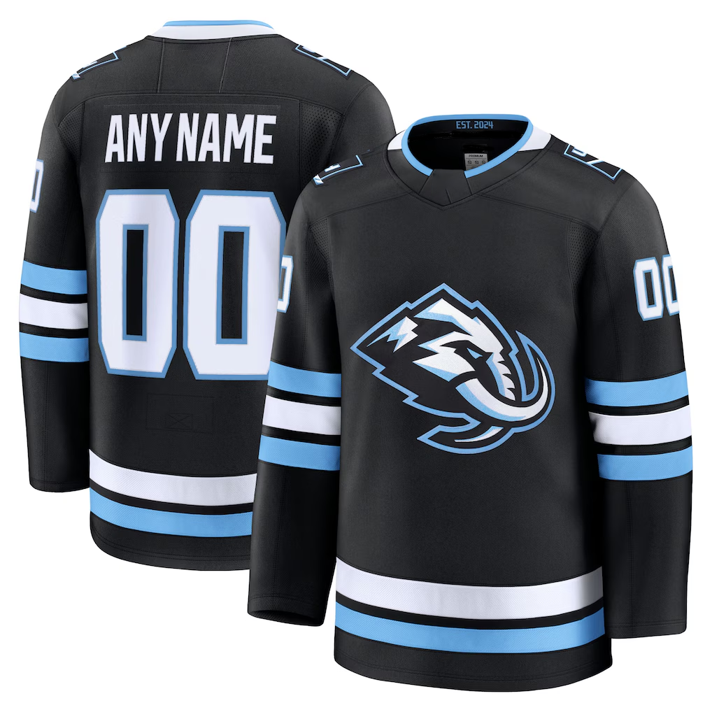Elroe Custom U.Mammoth Black Home Premium Jerseys